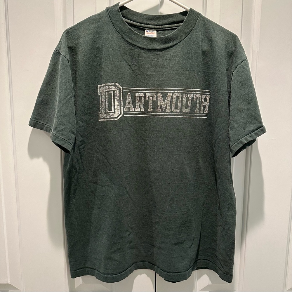 Champion Vintage Single Stitch Dartmouth College Dark Hunter Green Tee XL